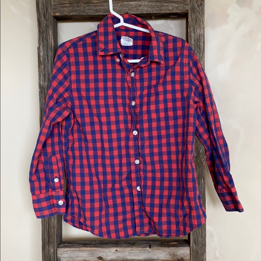 Small Checked Crewcuts Button Down